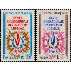 Timbre Polynésie n°62 et 63...