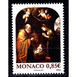 Timbre Monaco n°3112 Noël 2017