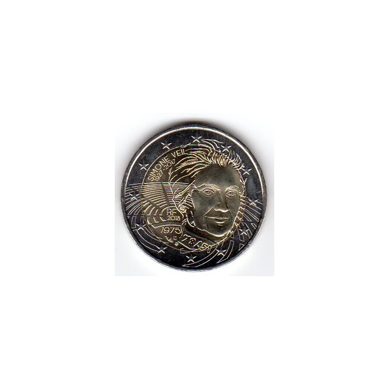 2 Euros commémorative France Simone Veil 2018 2 Euros commémorative France Simone Veil 2018
