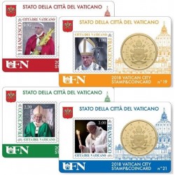 Stamp and Coin Card Vatican...