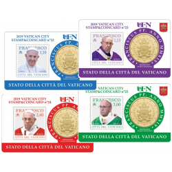 Stamp and Coin Card Vatican...