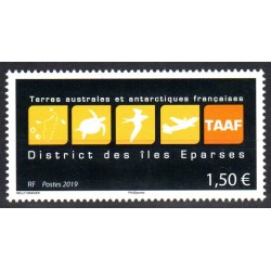 Timbre TAAF n°907 Logo des...