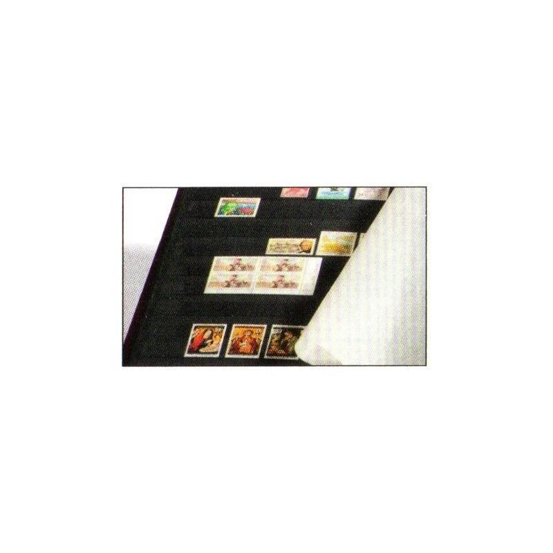 Album Timbres Prophila/Leuchtturm 60 Pages Noir - Couverture Bordeaux, 23x30.5cm