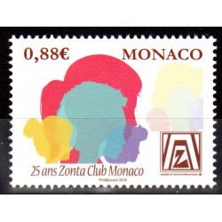 Timbre Monaco n°3193 25 ans...