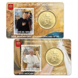 Stamp and Coin Card Vatican...