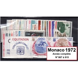 Timbres Monaco 1972 année...