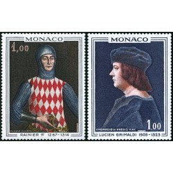 Timbres Monaco n°734 et 735...