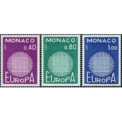 Timbres Monaco n°819 à 821...