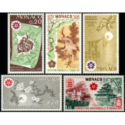 Timbres Monaco n°822 à 826...