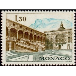 Timbre Monaco n°844 Cour du...
