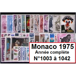 Timbres Monaco 1975 année...