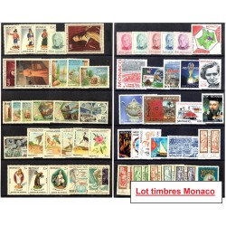 Lot 54 Timbres Monaco...