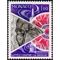 Timbre Monaco n°1118 Lutte...