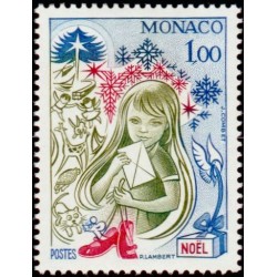 Timbre Monaco n°1165 Noël...