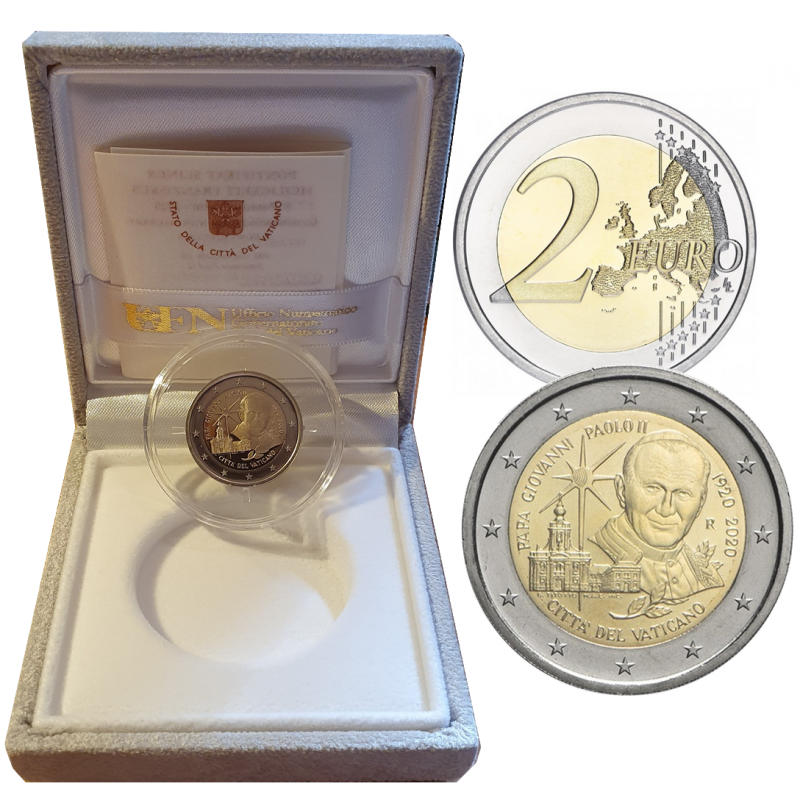 Coffret numismatique pour 2 Euro