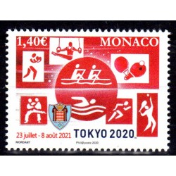 Timbre Monaco n°3257 Jeux...