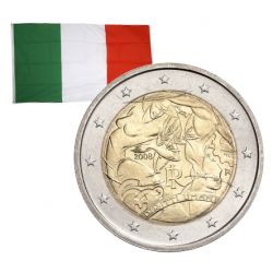 2 Euros commémorative Italie 2008