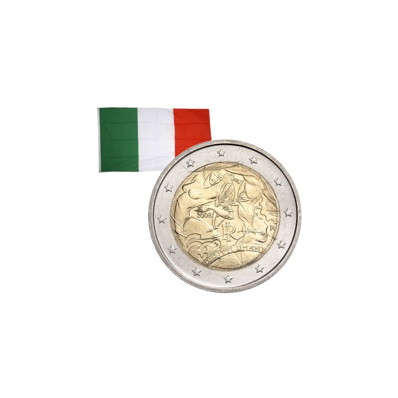 2 Euros commémorative Italie 2008