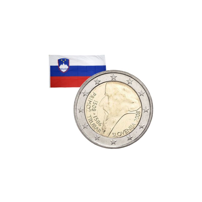 2 Euros commémorative Slovénie 2008