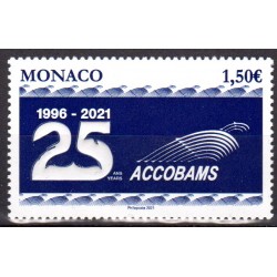 Timbre Monaco n°3284 25ème...
