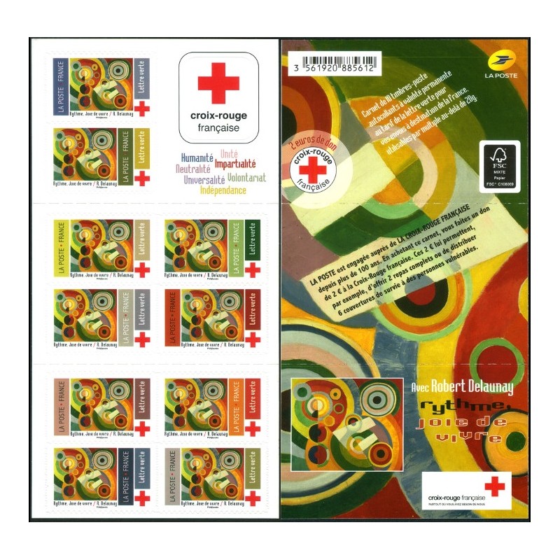 Carnet Commémoratif BC1863 Au profit de la Croix-Rouge Timbres neufs **  Année 2020 chez philarama37