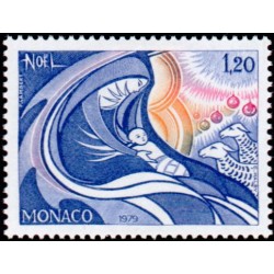 Timbre Monaco n°1205 Noël...