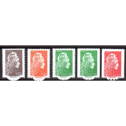 Timbres France 2018 Marianne 0,10€ et Lettre Verte surchargés 2013-2018  Neuf ** chez philarama37