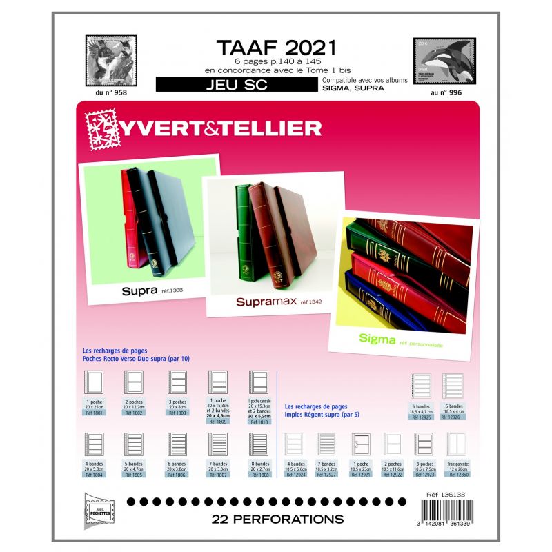 Jeu Yvert et Tellier TAAF SC 2021