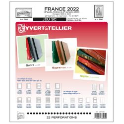 Nouveauté Jeu Yvert et Tellier France SC 2ème semestre 2022