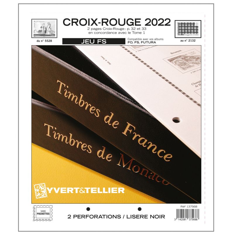 Nouveauté Jeu Yvert et Tellier France Croix Rouge FS 2021-2022