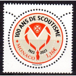 Timbre Monaco 2023 100 ans...