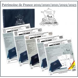 Pack Patrimoine de France 2019/2020/2021/2022 + Album Supra
