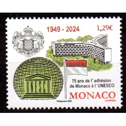 Timbre Monaco 2024 75 ans...