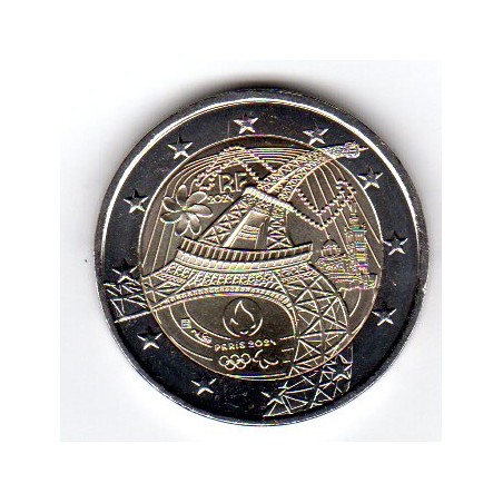 ROULEAU 25 X 2 Euros Commémorative France 2024 Paris 2024 ''Tour Eiffel'' UNC EUR 84,90 - FR