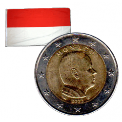 2 Euros Monaco 2022 Pièce...