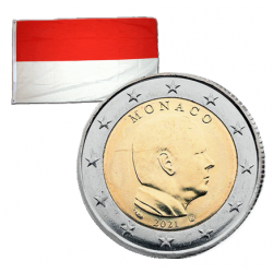 2 Euros Monaco 2021 Pièce...