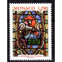 Timbre Monaco n°3467 Noël 2024