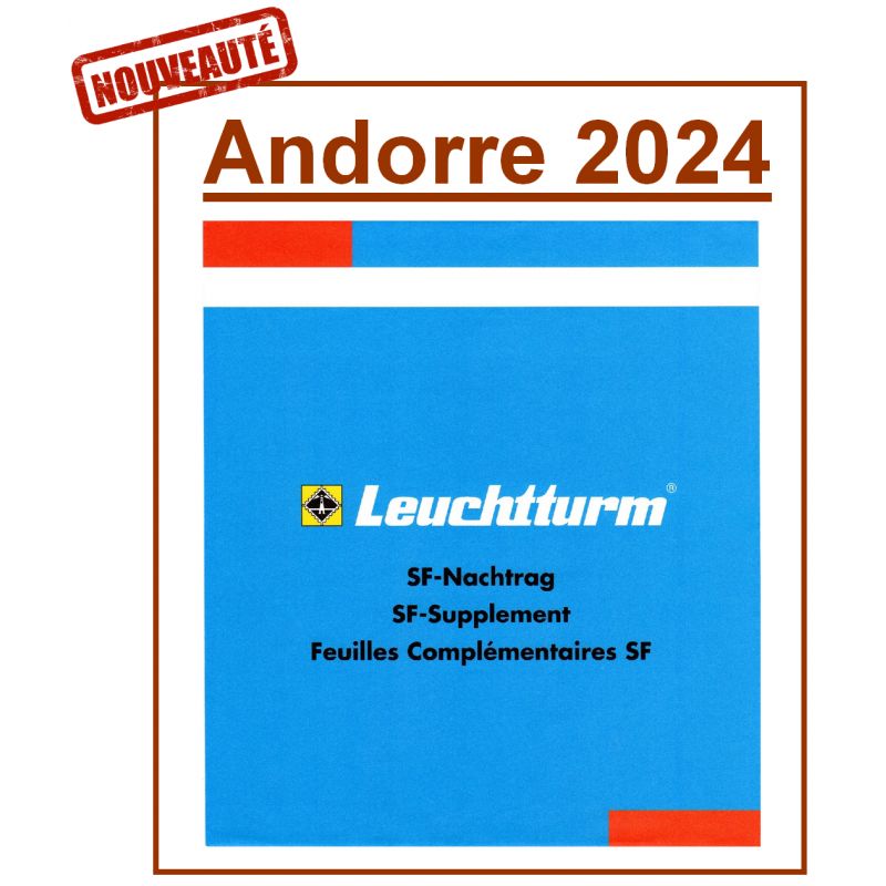 Nouveauté Jeu Leuchtturm feuilles préimprimées SF Andorre 2024 Nouveauté Jeu Leuchtturm feuilles préimprimées SF Andorre 2024