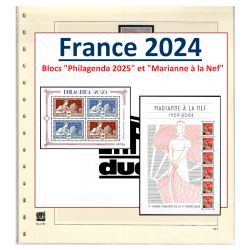 Nouveauté SAFE Jeu France Blocs "Marianne NEF", "Philtélistes" et "Philagenda" 2024