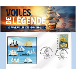 Enveloppe philatélique avec...