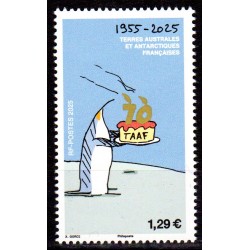Timbre TAAF 2025 70 ans des...