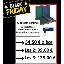 Classeur Timbres 60 pages noires - Lindnder