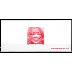 Gravure du timbre "40 ans...