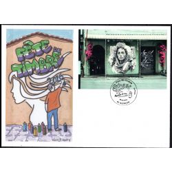 Souvenir philatélique FFAP Enveloppe avec le bloc Fête du timbre 2026 "Street Art" Alençon 61