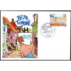 Souvenir philatélique FFAP Carte Fête du timbre 2026 "Peintres de rue" Tours 37