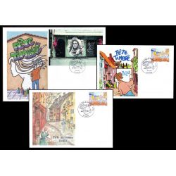 Lot 3 Souvenirs philatélique FFAP Carte enveloppes Fête du timbre 2026 "Art de la rue" Tours 37