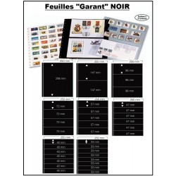 Feuilles "Garant" fond Noir...