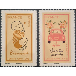 Timbres autoadhésifs...