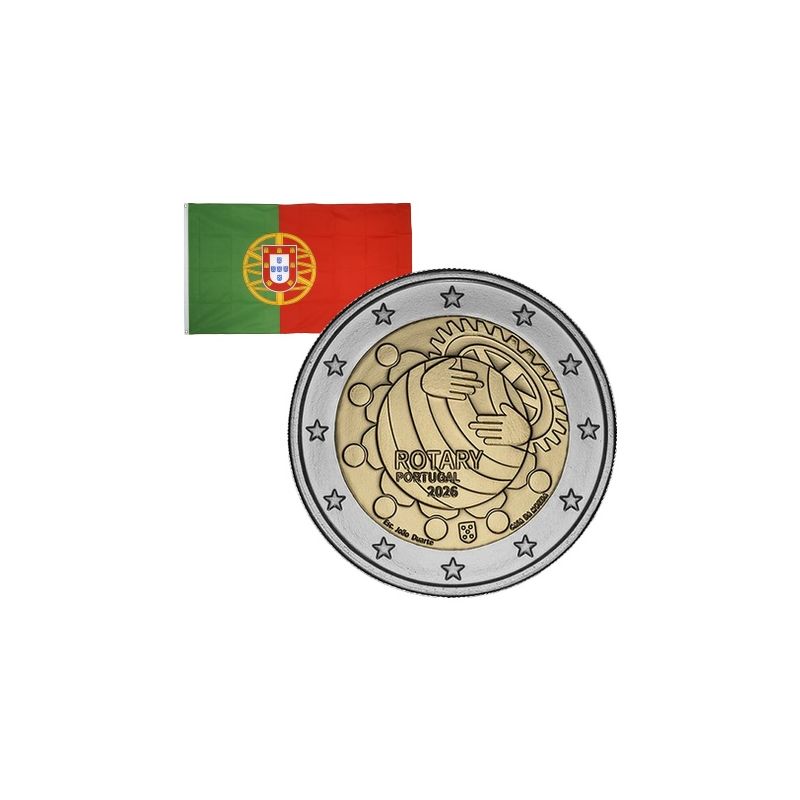 2 Euros commémorative Portugal 100 ans du Rotary 2026