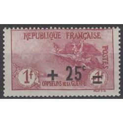 Timbre France Au profit des orphelins de Guerre Surchargé N°168 Neuf **